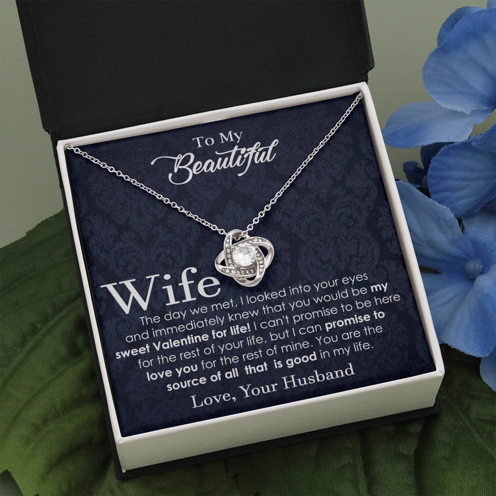 Love Knot Valentine Necklace for Wife