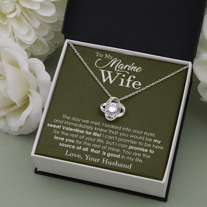 Marine Wife Necklace From Husband