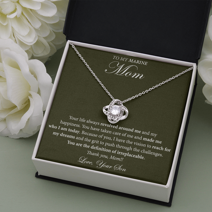 necklace gift for marine mom from son
