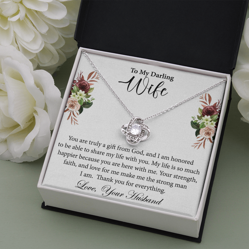 Wife Gift Necklace from Husband – Love Knot