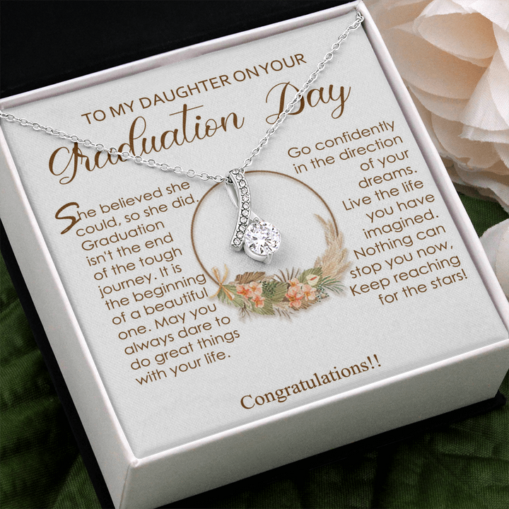 necklace for daughter on her graduation