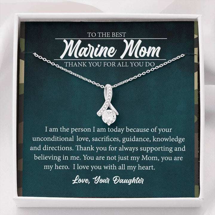 necklace gift for marine mom from daughter