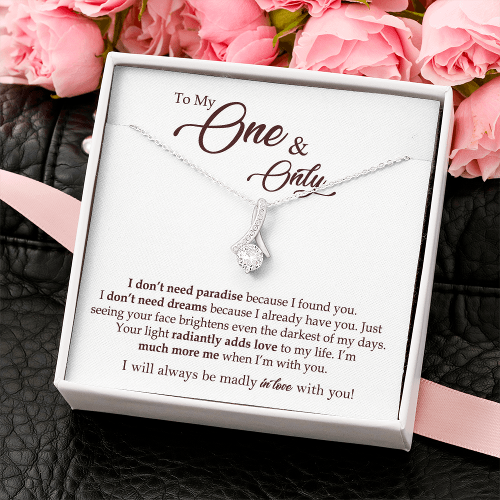 To My One & Only Necklace Gift