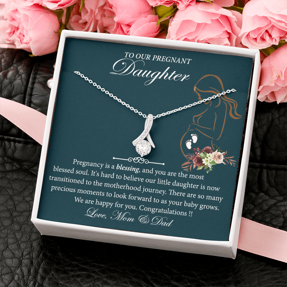 necklace gift for pregnant daughter from parents