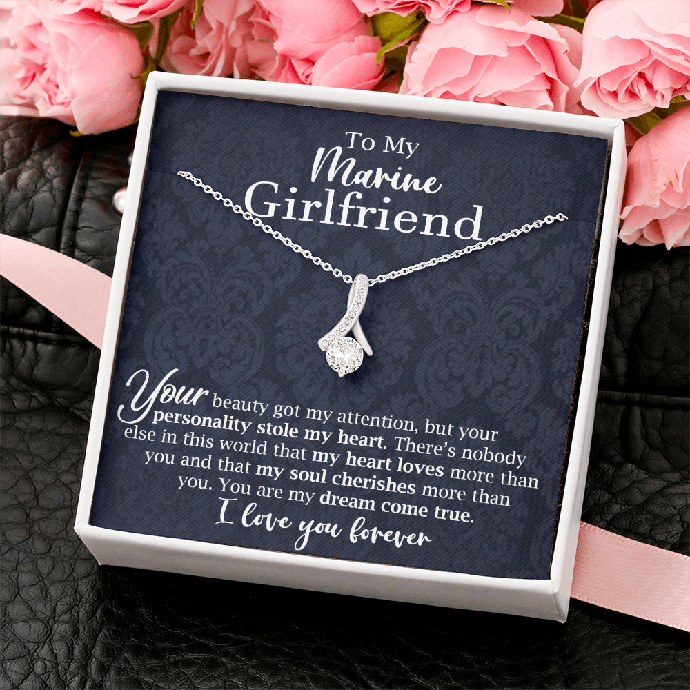 Necklace Gift for Marine Girlfriend Love