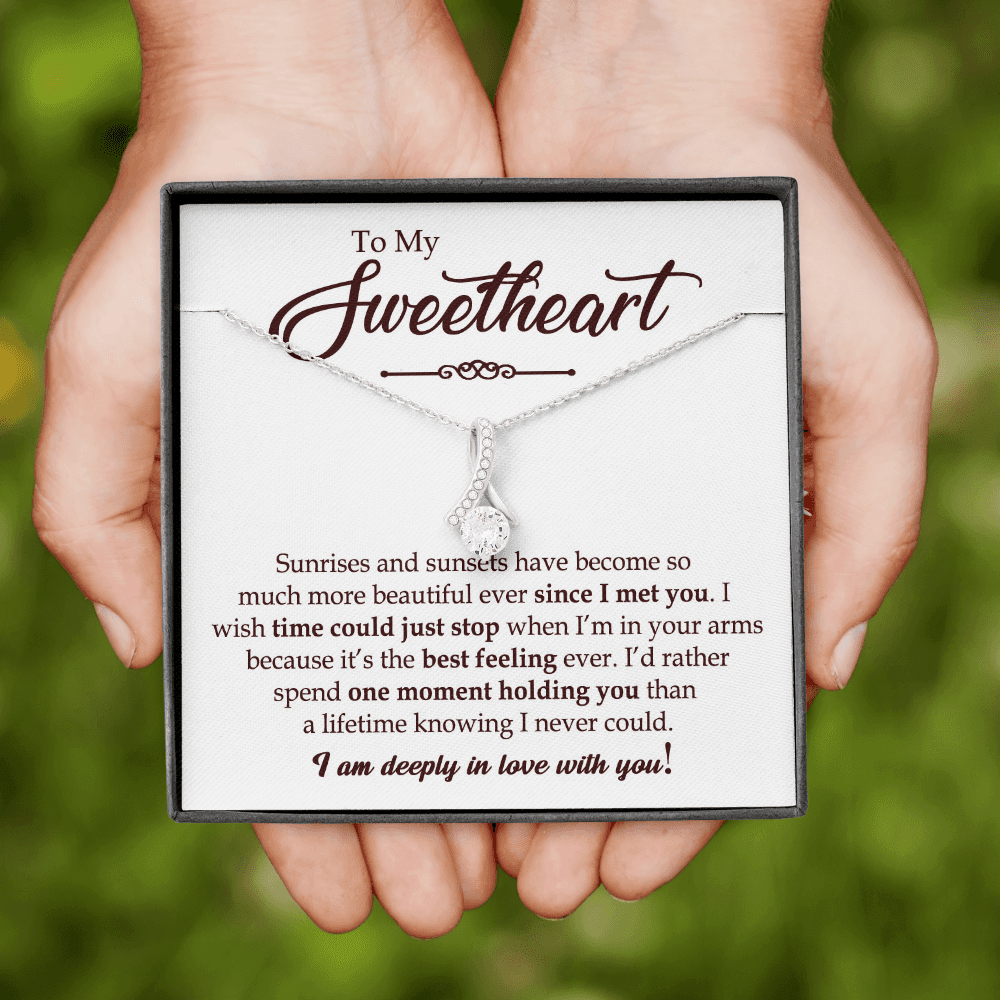 To My Sweetheart Necklace - Gift For Her