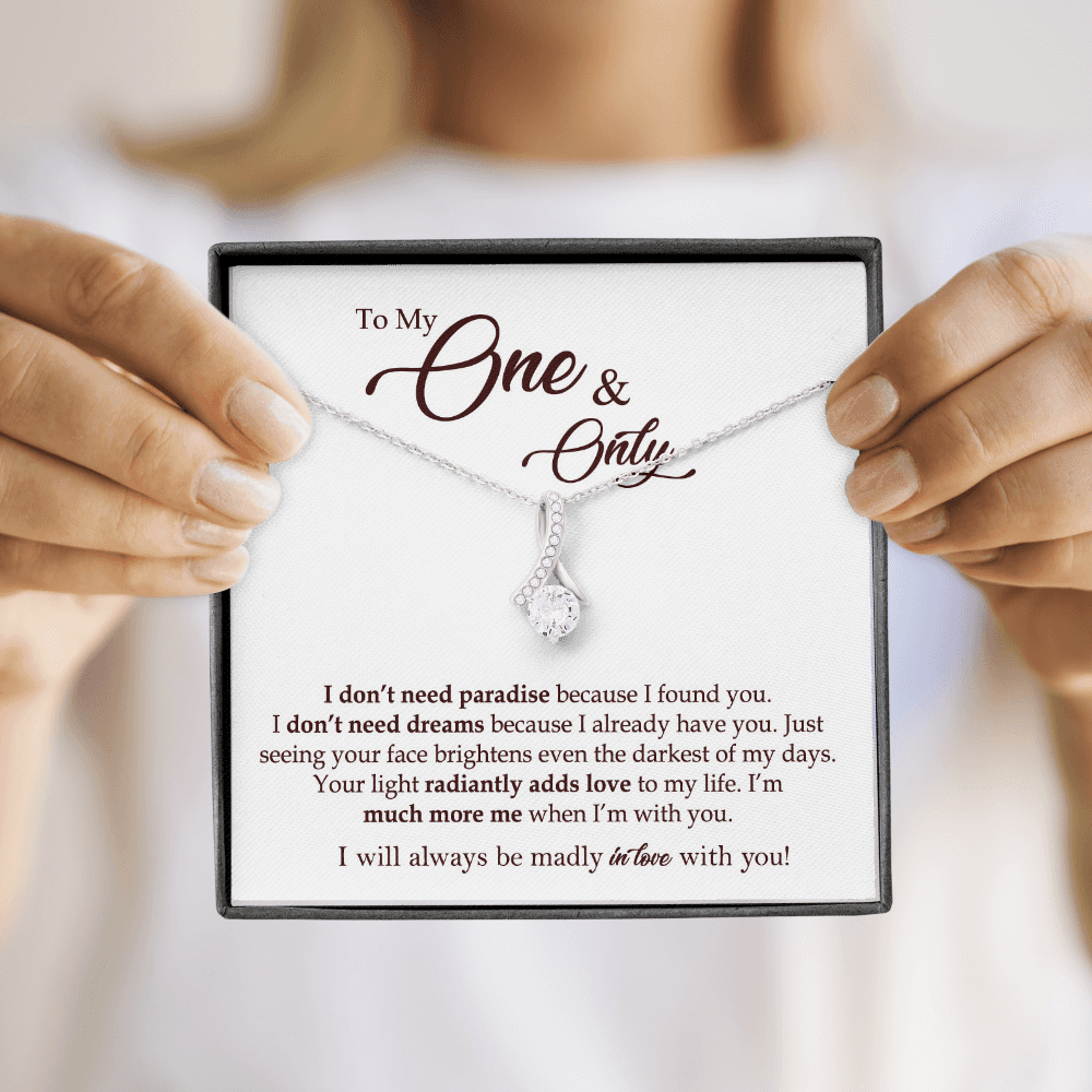 To My One & Only Necklace Gift