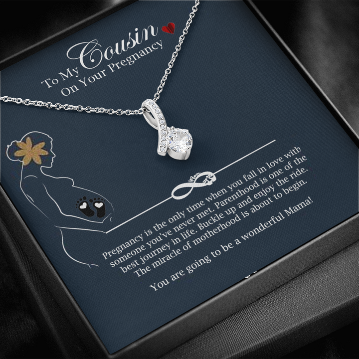 Pregnancy Necklace Gift for Cousin Mama