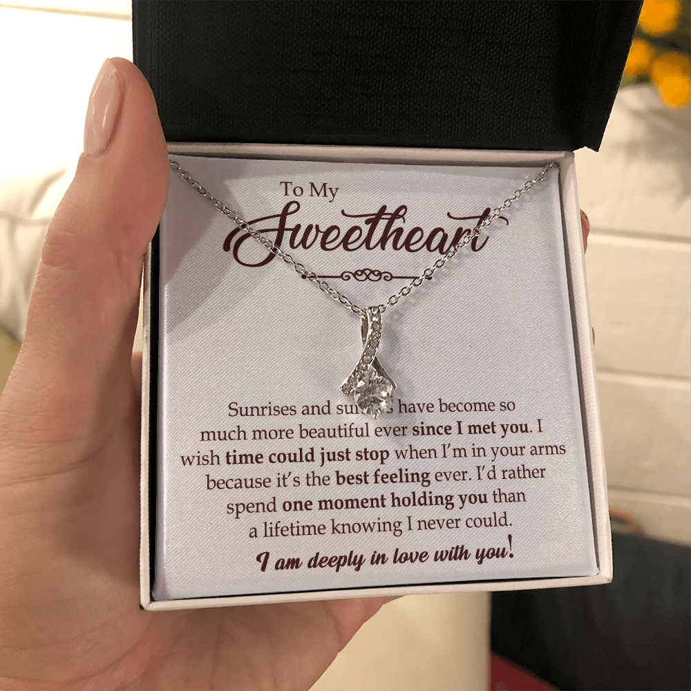 To My Sweetheart Necklace - Gift For Her