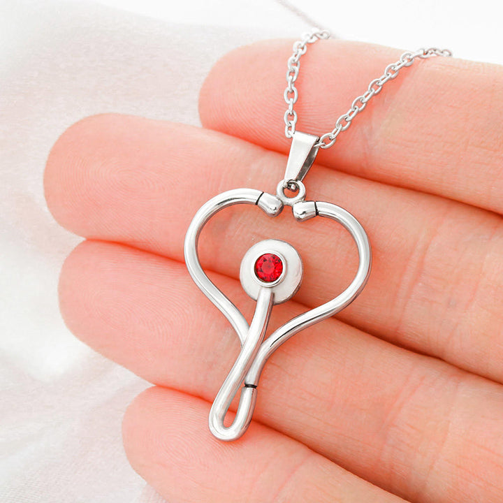 Stethoscope Necklace Gift for Unbiological Sister