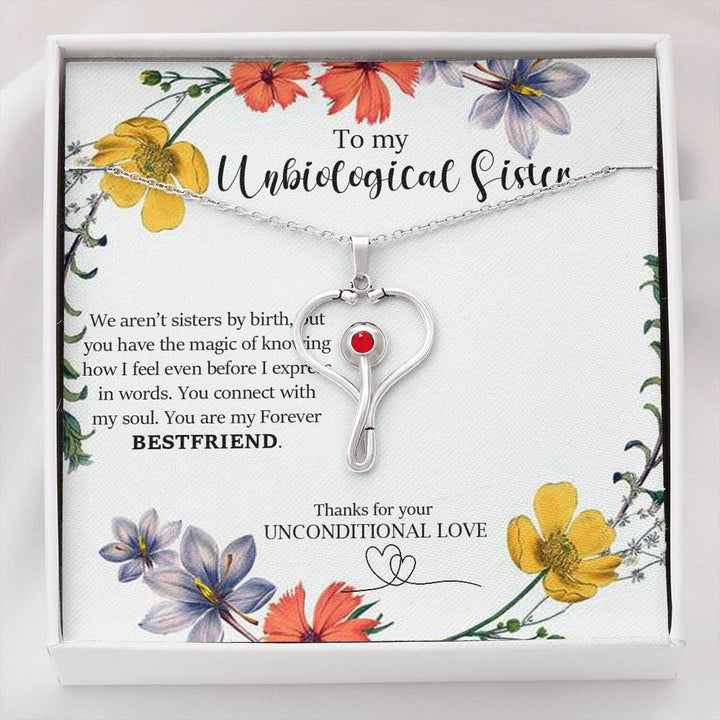  stethoscope necklace gift for sister