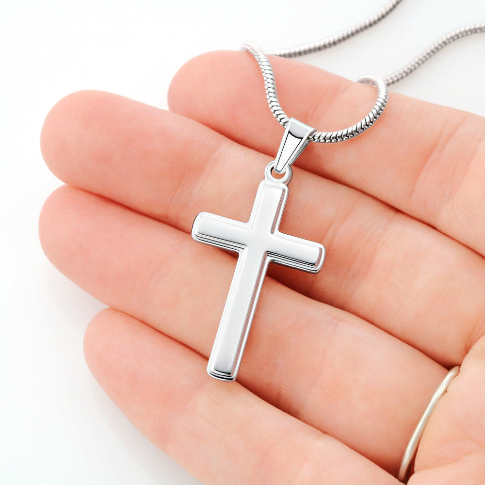 Personalized Cross Necklace Gift For Him