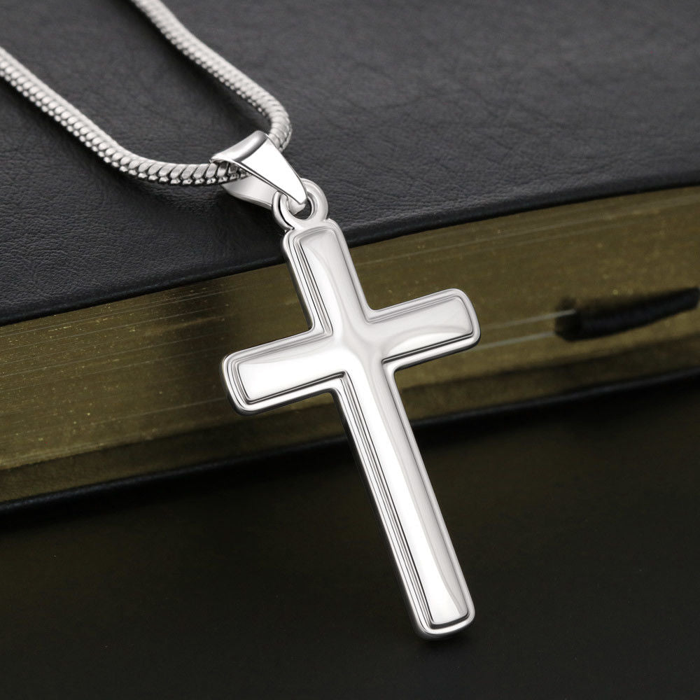 Personalized Cross Necklace Gift For Him