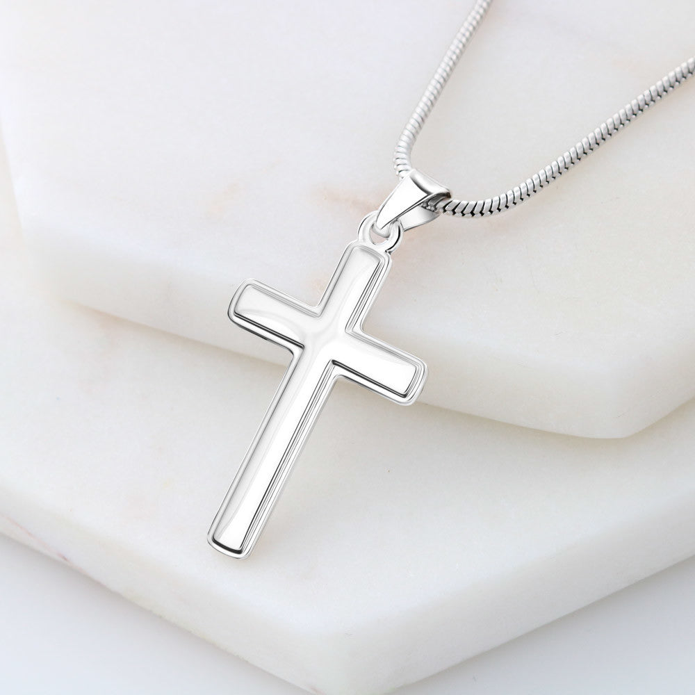 Personalized Cross Necklace Gift For Him