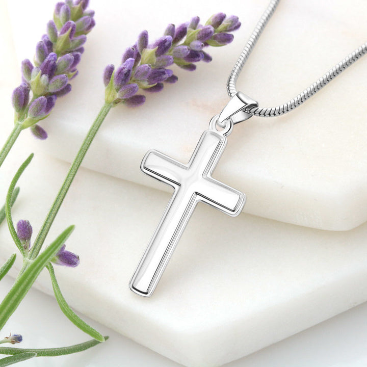 Custom Cross Necklace for Husband – Father's Day Gift