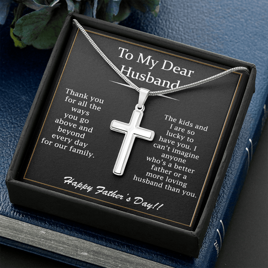 Faith Necklace For Dear Husband On Fathers Day