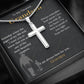Silver Cross for Grandson - Gift from Grandpa