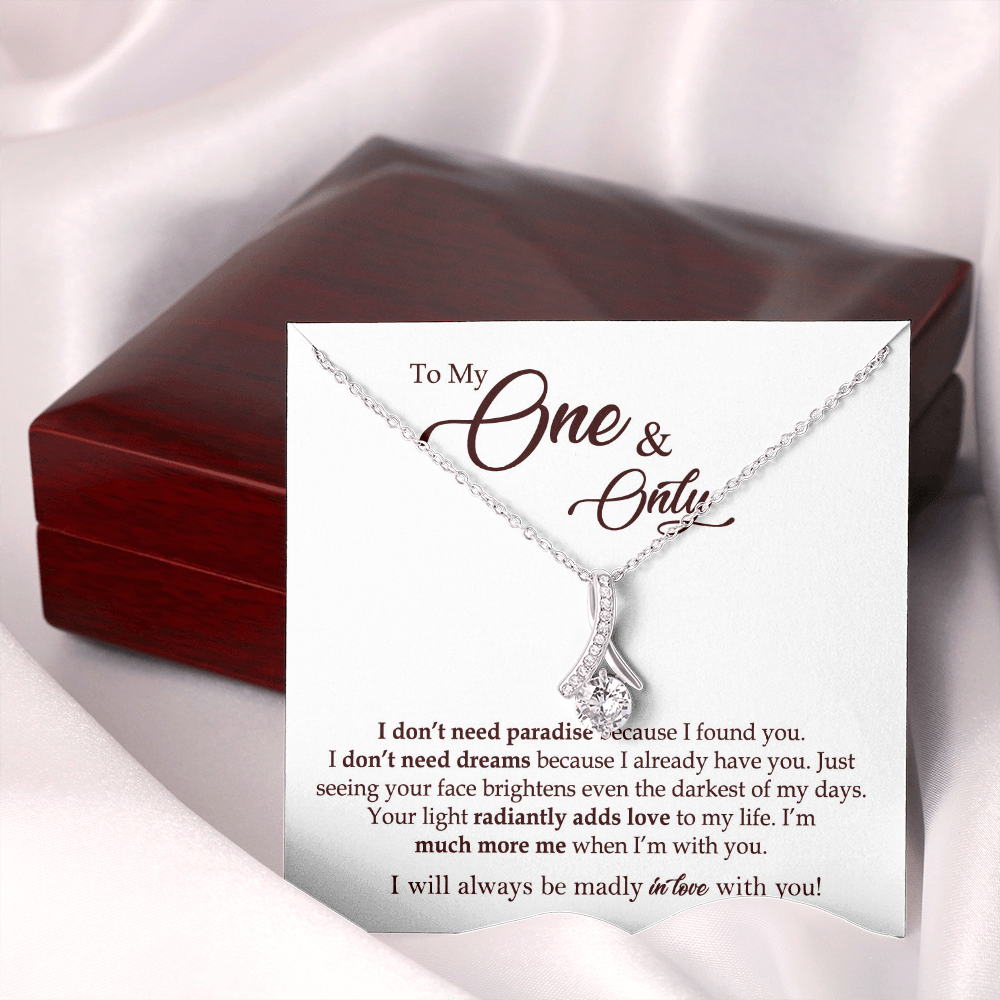 To My One & Only Necklace Gift