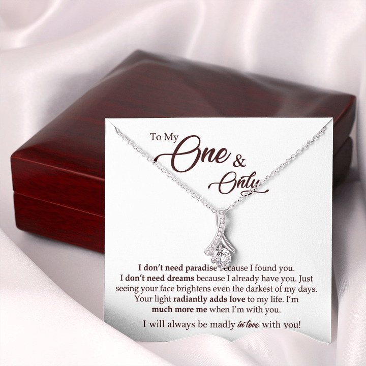 To My One & Only Necklace Gift