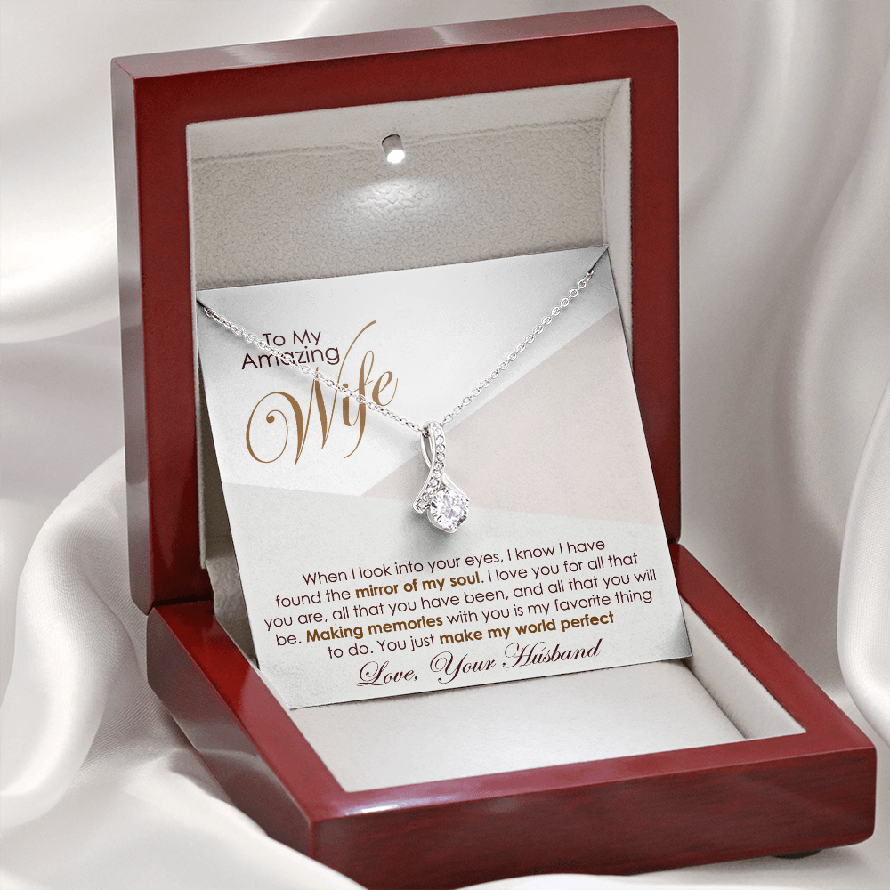 Romantic Necklace Gift for Amazing Wife