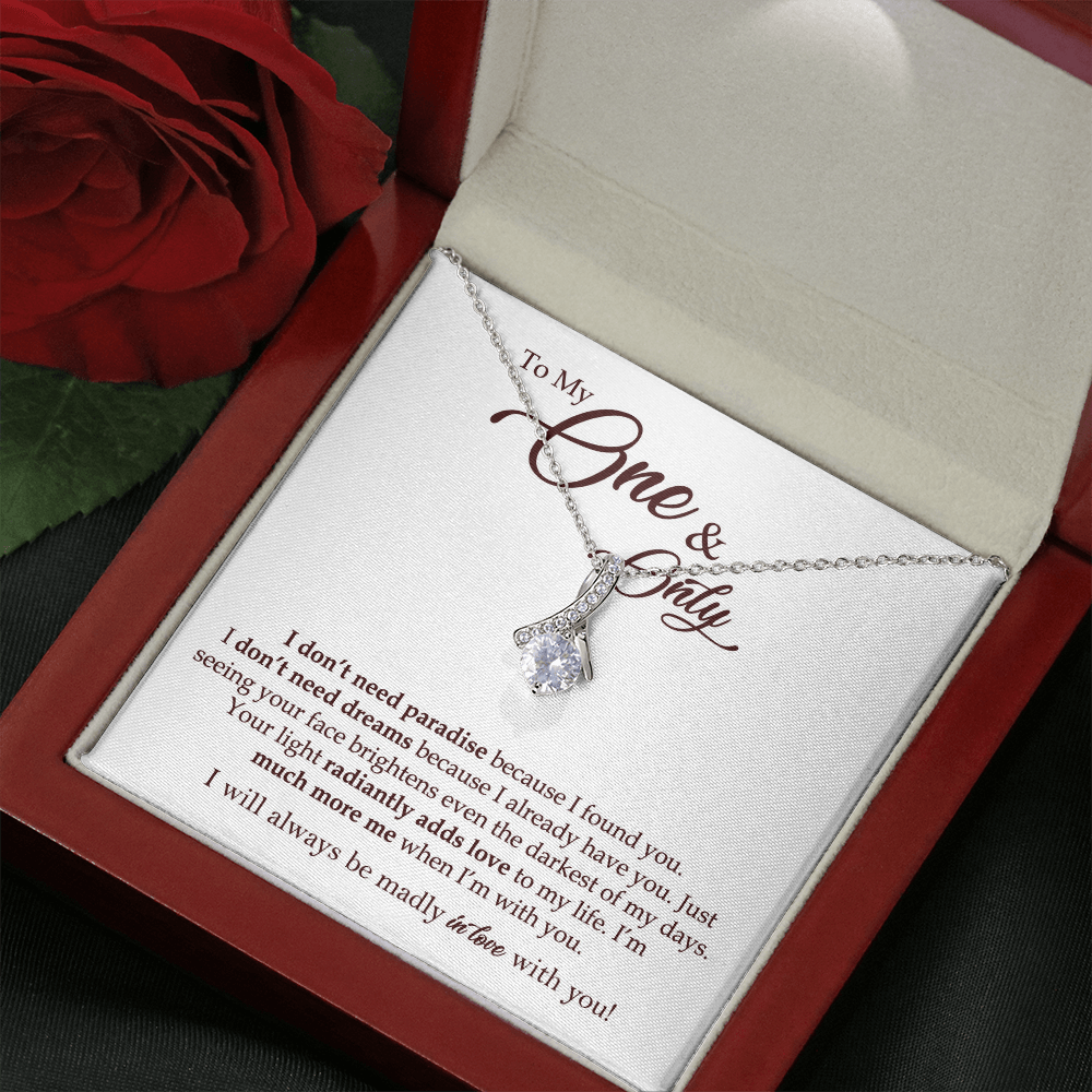 To My One & Only Necklace Gift