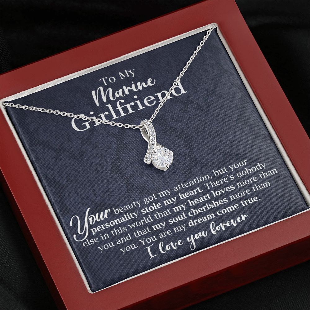 Necklace Gift for Marine Girlfriend Love
