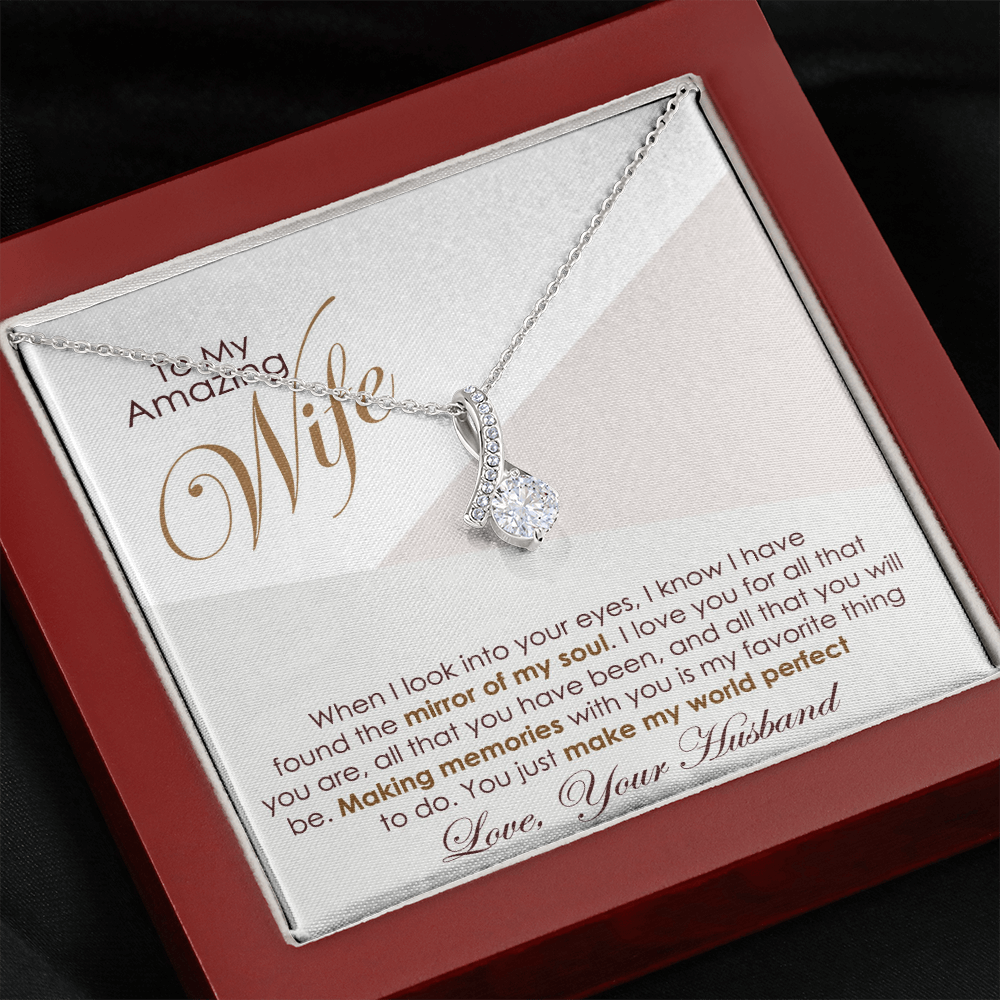 Romantic Necklace Gift for Amazing Wife