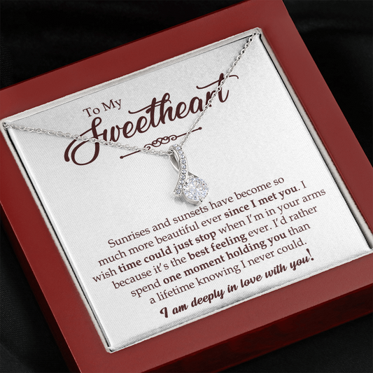 To My Sweetheart Necklace - Gift For Her