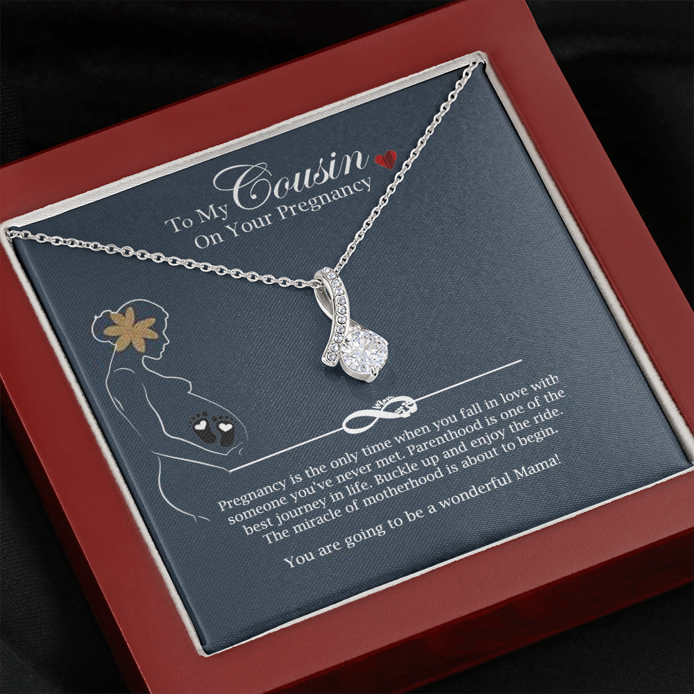 Pregnancy Necklace Gift for Cousin Mama