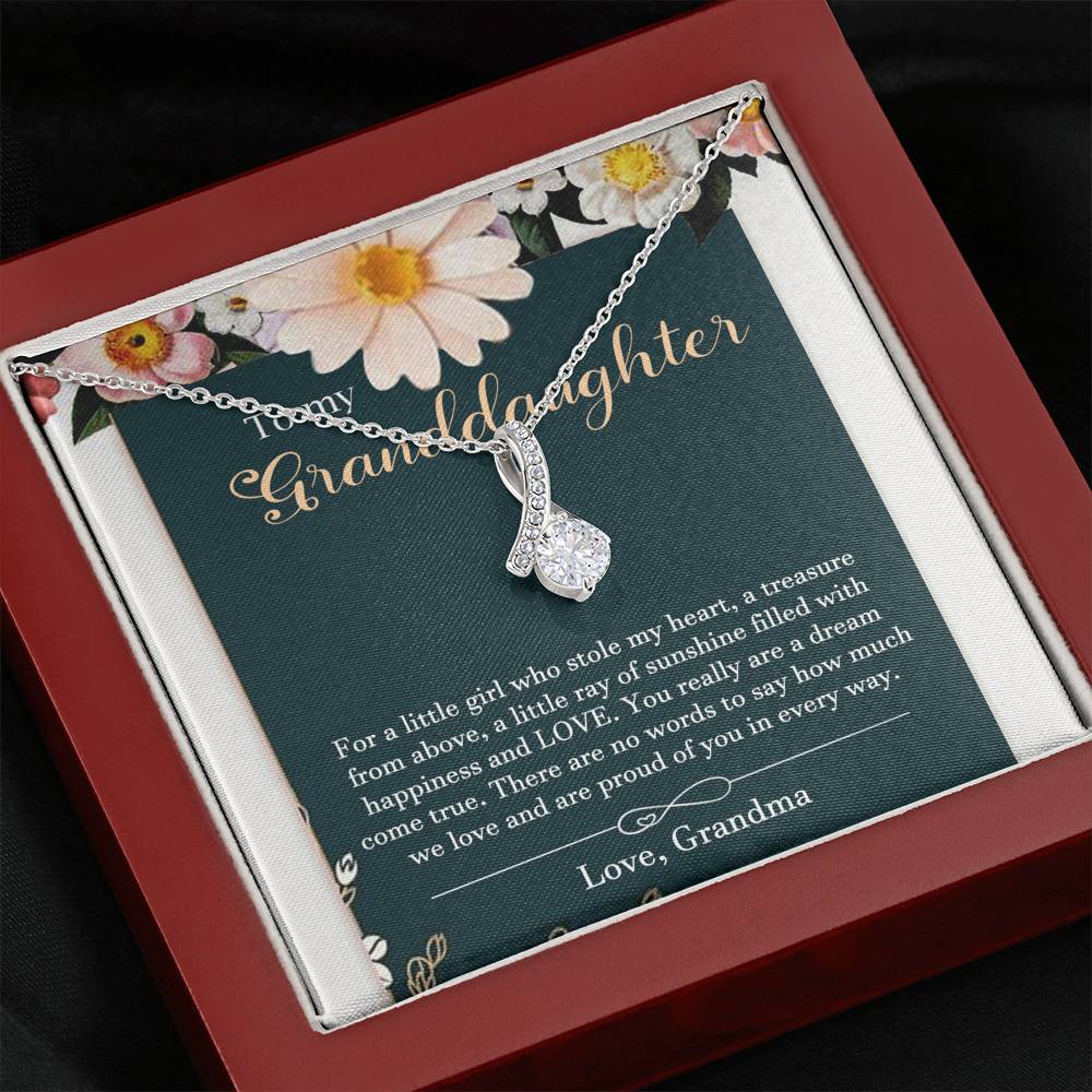 To My Granddaughter Necklace- Granddaughter Gifts From Grandma