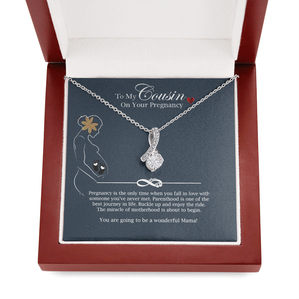 Pregnancy Necklace Gift for Cousin Mama