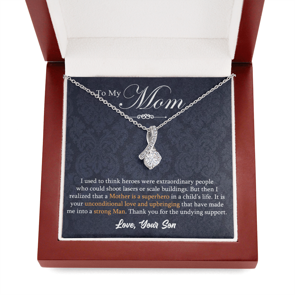 Superhero Mom Necklace Gift from Son