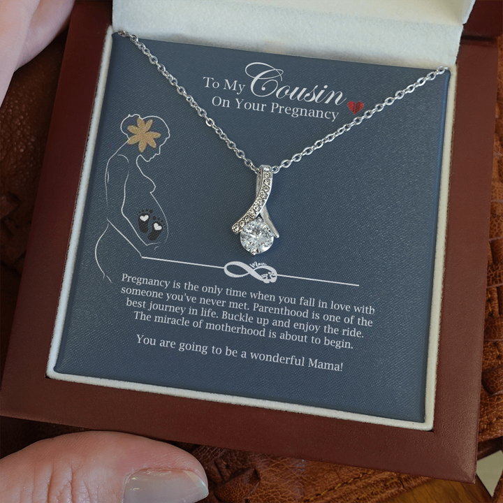 Pregnancy Necklace Gift for Cousin Mama