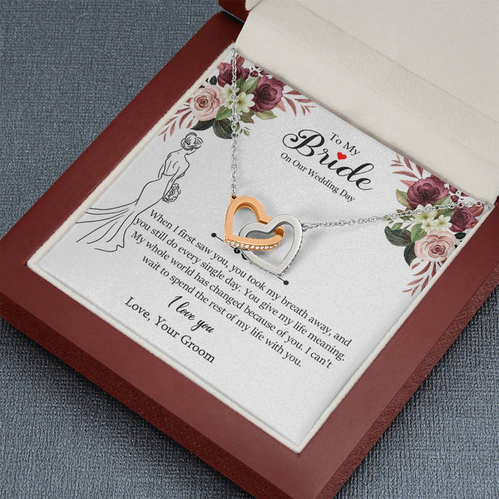 Wedding Day Necklace Gift for Bride From Groom