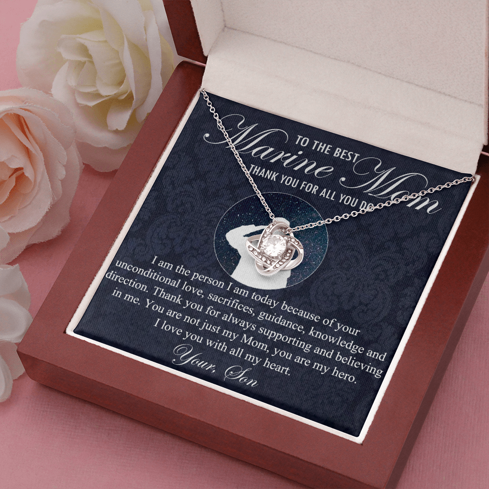 Marine Mom Necklace - Gift From Son