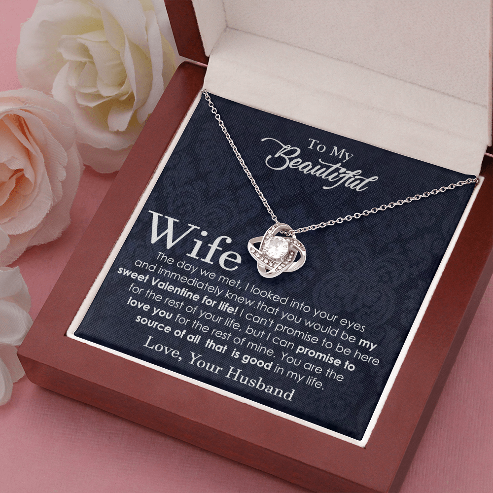 Love Knot Valentine Necklace for Wife
