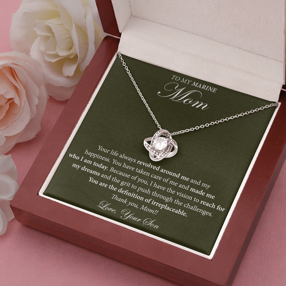 Necklace Gift from Son to Marine Mom