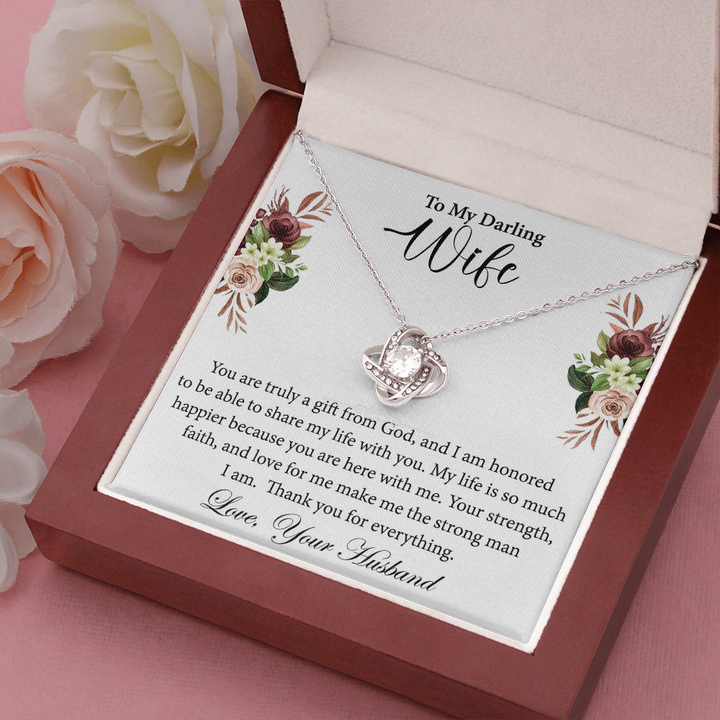 Wife Gift Necklace from Husband – Love Knot