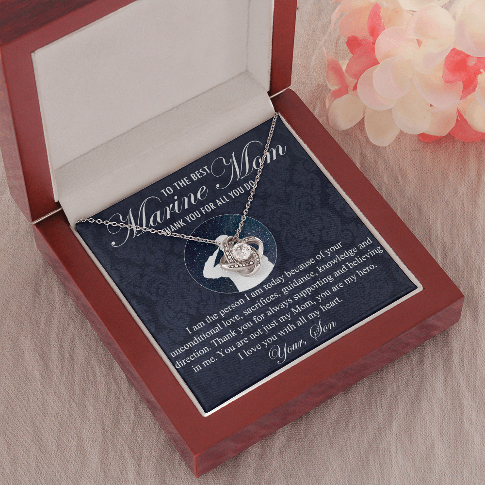 Marine Mom Necklace - Gift From Son
