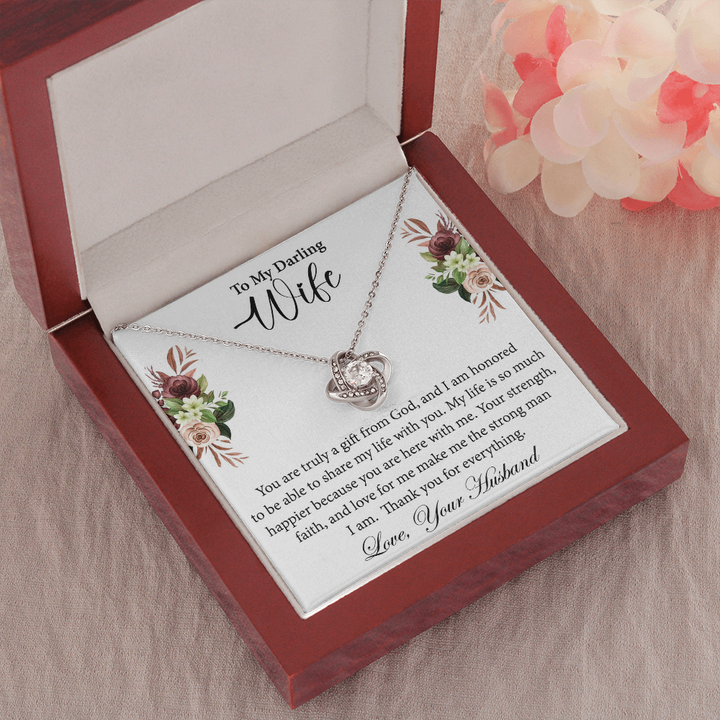 Wife Gift Necklace from Husband – Love Knot