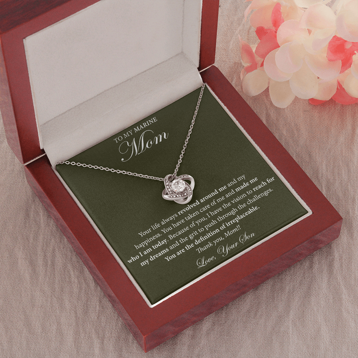 Necklace Gift from Son to Marine Mom