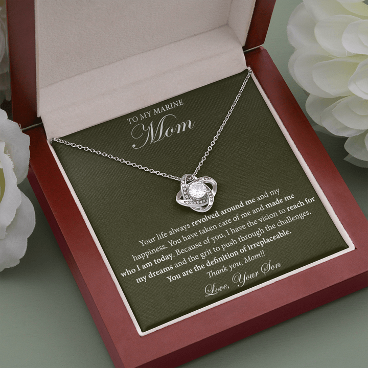 Necklace Gift from Son to Marine Mom