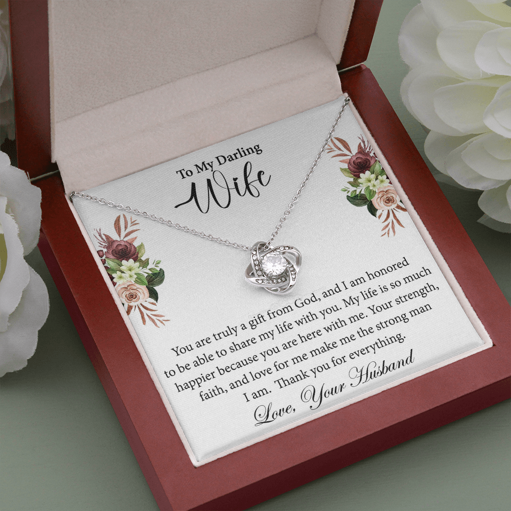 Wife Gift Necklace from Husband – Love Knot
