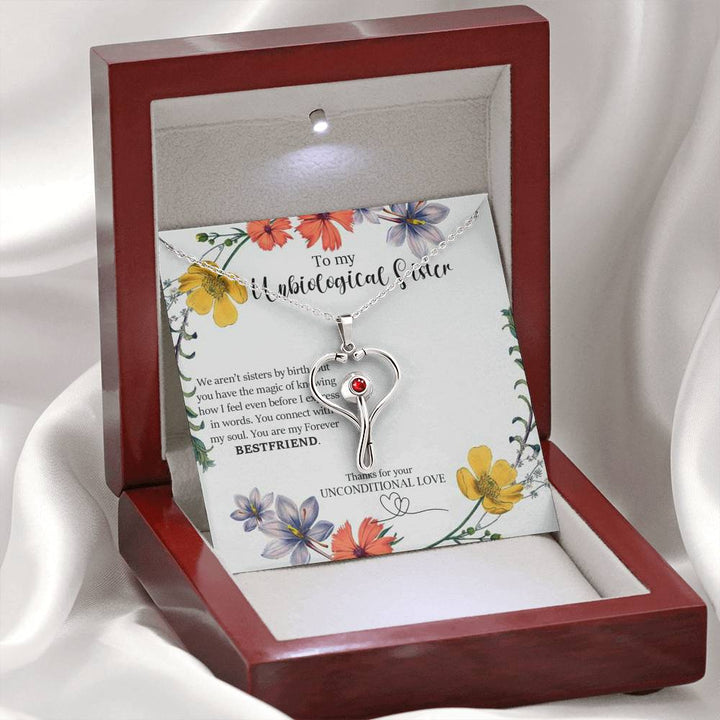 Stethoscope Necklace Gift for Unbiological Sister