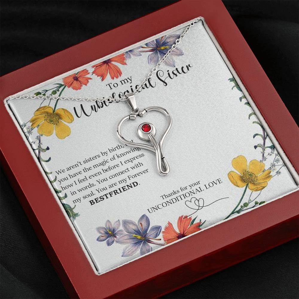 Stethoscope Necklace Gift for Unbiological Sister