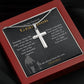 Silver Cross for Grandson - Gift from Grandpa