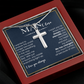 Personalized Cross Necklace Gift For Him