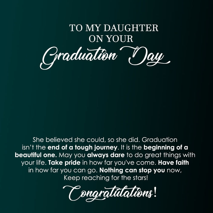 Custom Graduation Necklace for Daughter